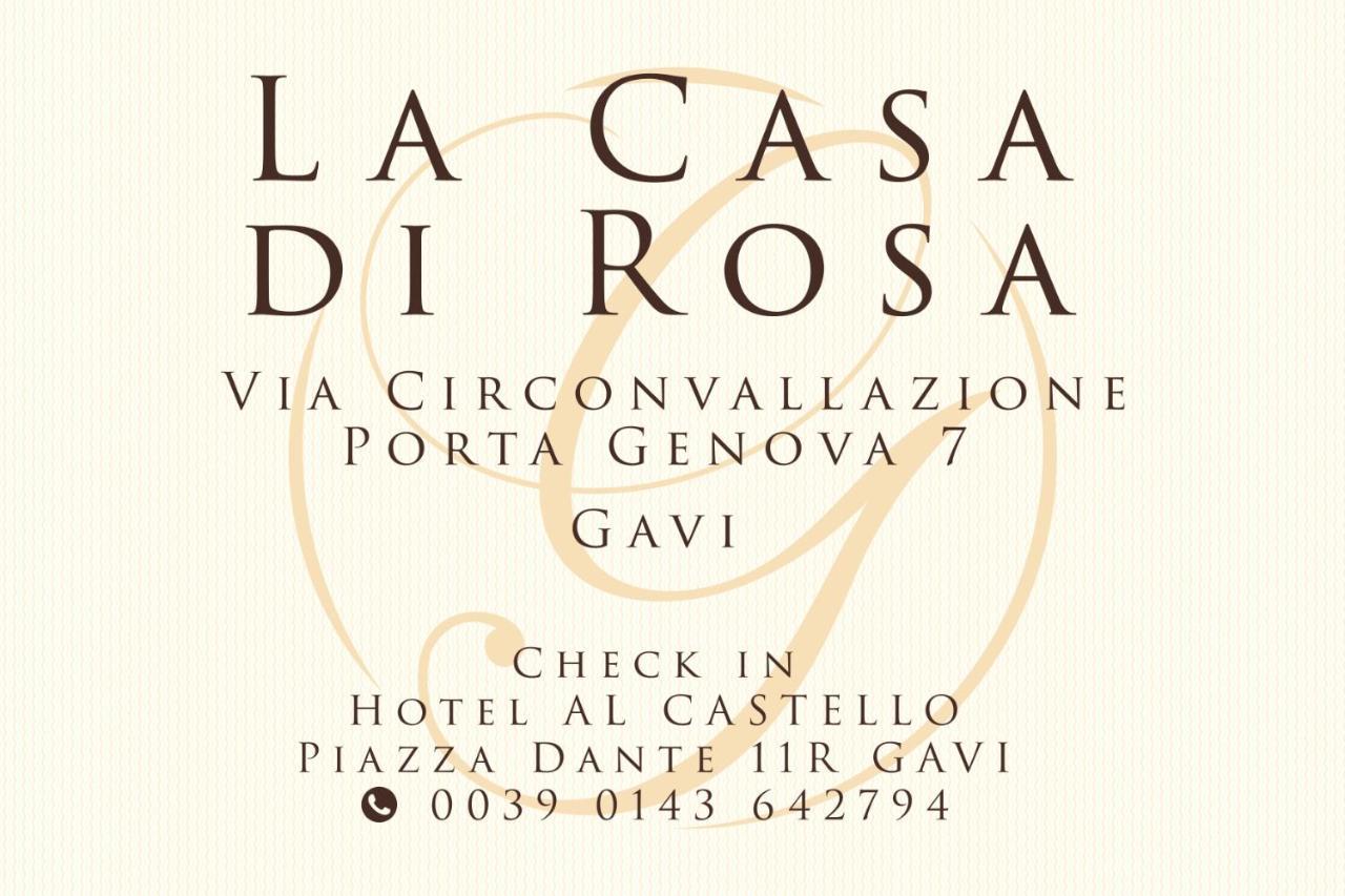 La Casa Di Rosa Hotel Gavi Esterno foto